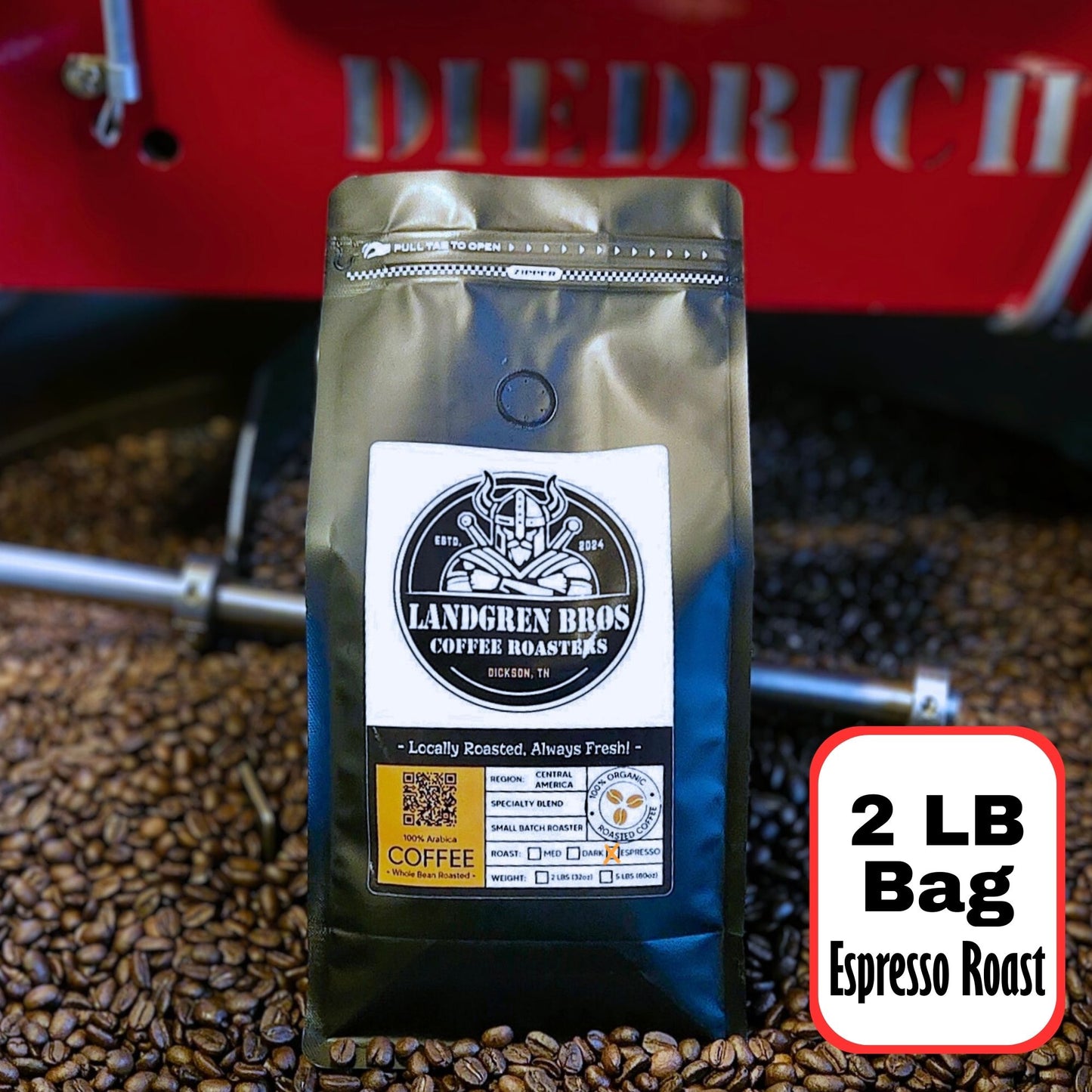 2 LB Espresso Roast Blend - Guatemala/Ethiopia/Sumatra (Whole Bean)