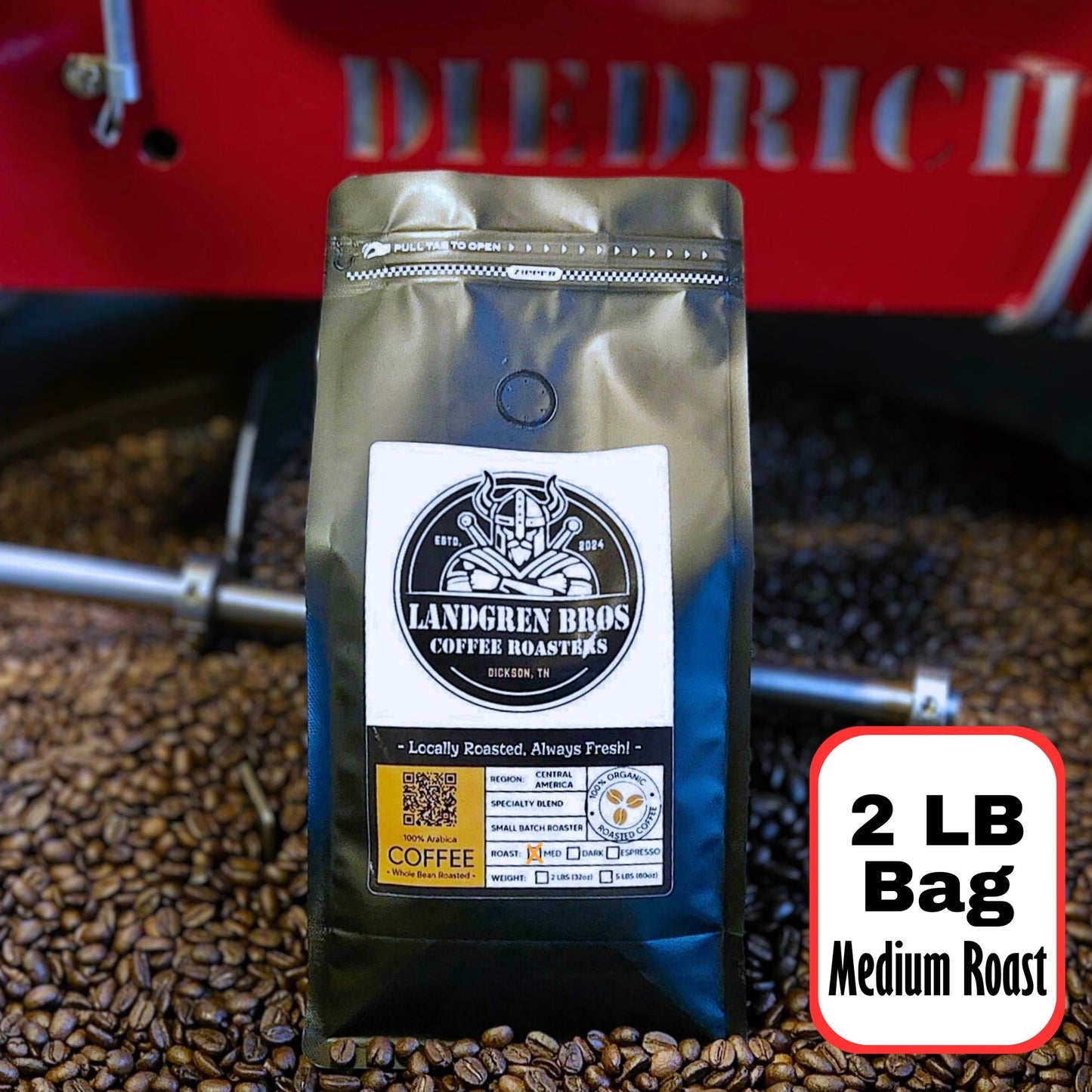2 LB Medium Roast Blend – Guatemala & Colombia (Whole Bean)